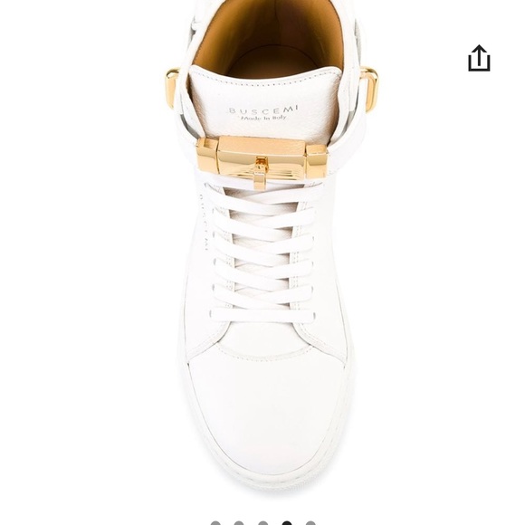 Buscemi white high tops! Great condition. - Picture 2 of 10